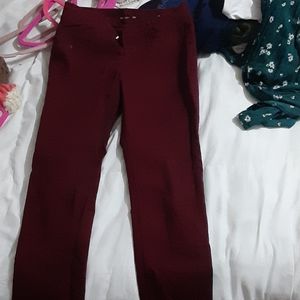Maroon Pixie Old Navy Slacks
